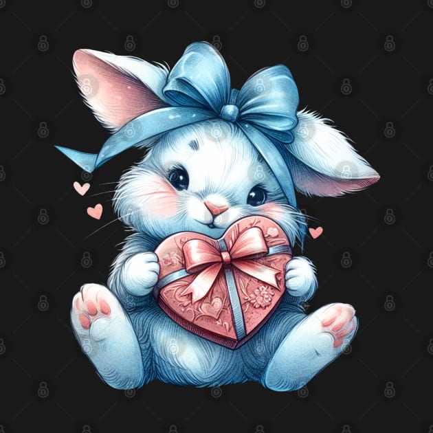 Cute Bunny Valentine's Day by Mas Design