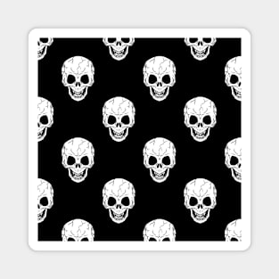 Halloween Skull Pattern Magnet