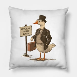 Beware of Proper Gander Pillow