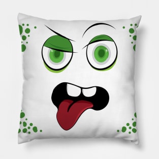 Big Eyes Cartoon Face Pillow