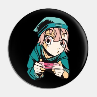 Anime Girl Manga Art Design Merch Gaming Birthday gift Pin