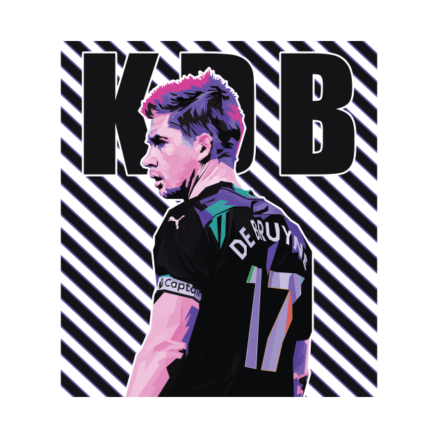 Kevin De Bruyne In Wpap Pop Art Style by Hanafi