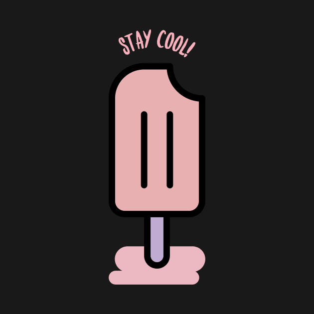 Stay cool pink popsicle by InkyArt