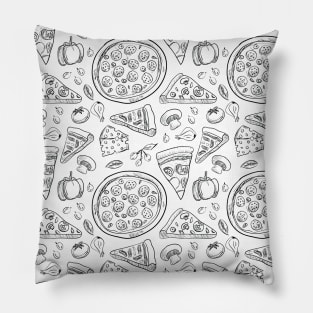 Cheesy Pizza - Pizza Pattern - Pizza Lover Gift Pillow