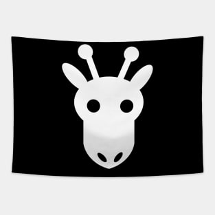 Shapes of Majesty - Black and White Giraffe Tapestry