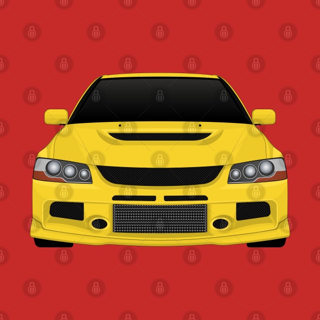 Evo IX Yellow by VENZ0LIC