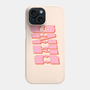 DANG - western style saloon font in retro mod colors Phone Case