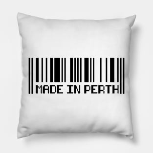 Made in Perth city barcode Australia Pillow