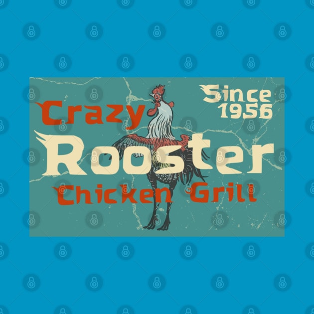 Retro poster chicken by SpaceWiz95