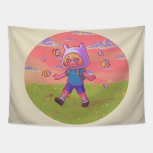 Chibi Finn -ADVENTURE TIME- Version  1 Tapestry