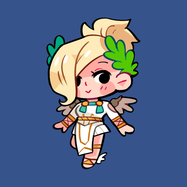 Winged Victory Mercy by giraffalope