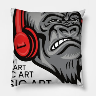 Music art illustration Pillow