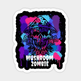 Mushroom Zombie Spray Paint Magnet