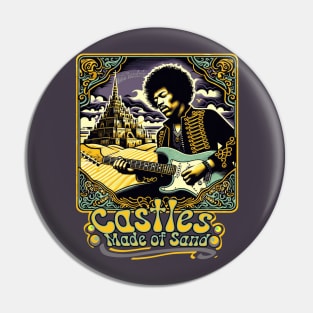 Castles made of sands Jimi Hendrix tshirt, long sleeves Pin