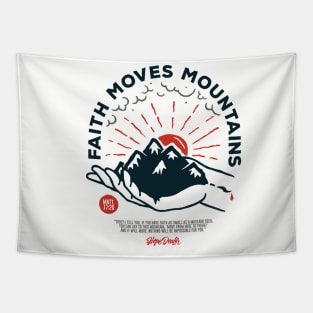 Faith Moves Mountains Tapestry