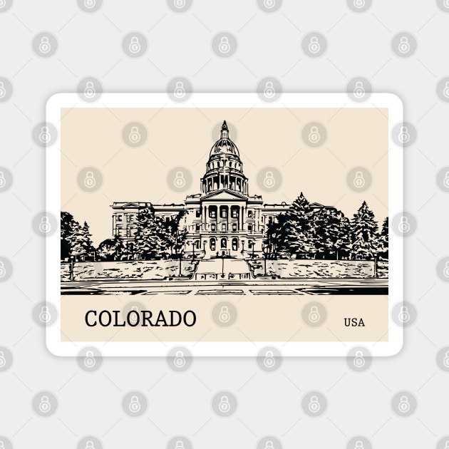 Colorado State USA Magnet by Lakeric