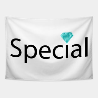 Special being special artistic typography design Tapestry