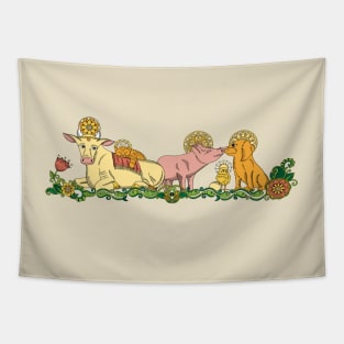 Sacred animals Tapestry