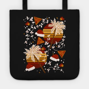 Tropical Australian Hawaiian Island Christmas Palm Tree Tote