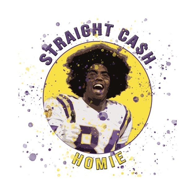 randy moss straight cash homie cartoon funny t-shirt by ahnoun