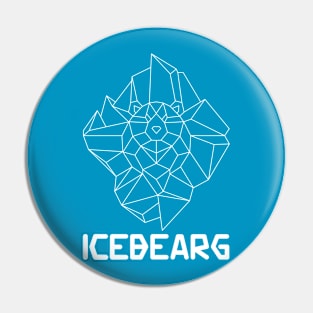 Iceberg The IceBEARg A polar ice bear in an iceberg outline Pin