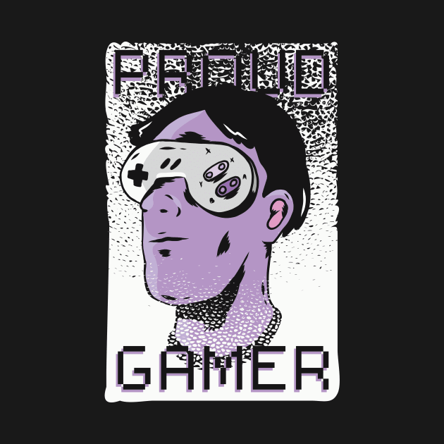 Proud Gamer Anime Design Manga Merch by Popculture Tee Collection