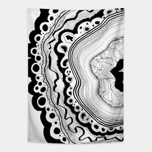 Line Geode Tapestry