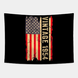 1954 70Th Birthday Gifts 70 Years Old American Flag Tapestry