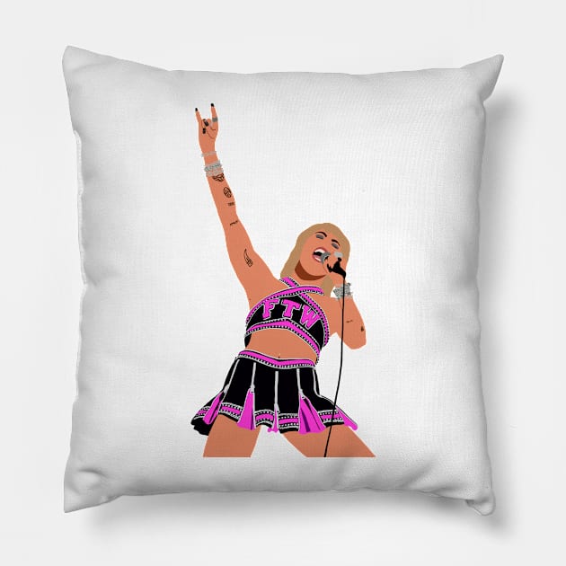 Super Bowl Miley Pillow by CMORRISON12345