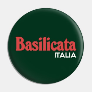 Basilicata // Italia Typography Region Design Pin