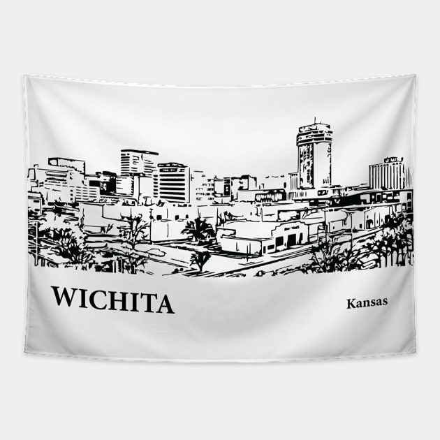 Wichita - Kansas Tapestry by Lakeric