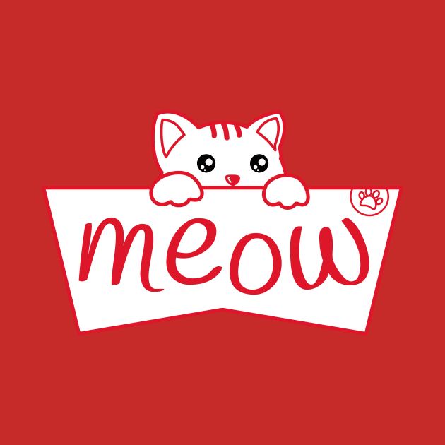 Cute kitty meowing by APDesign