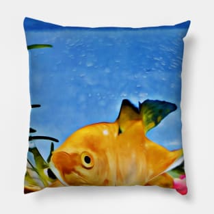 Yellow Fish Pillow