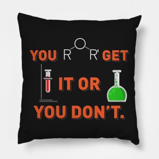 Ether Chemical Formula Chemistry Teacher & Student Gift Idea Pillow