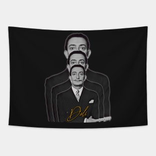 Retro Salvador Dali Fade Tribute Tapestry