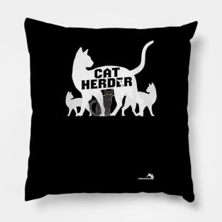 Cat Herder   Funny Cat Gift Pillow