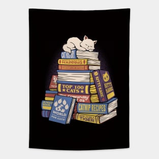 Cat Books Feline Library by Tobe Fonseca Tapestry