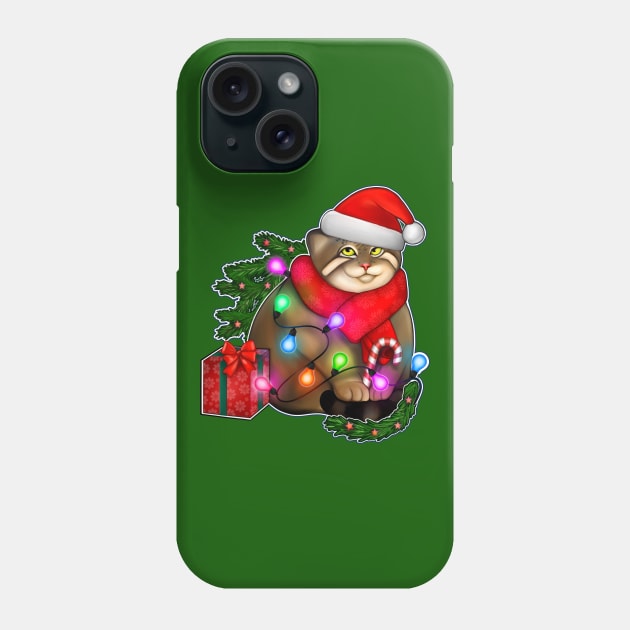 Pallas Santa cat Phone Case by Meakm