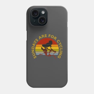 Sundays are for cycling Phone Case