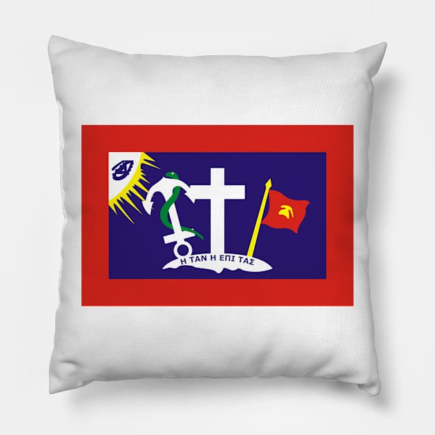 Flag of Hydra (Greece) Pillow by Ziggy's