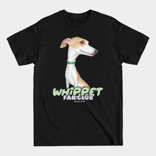 Discover Whippet with Green Collar - Whippet Dog - T-Shirt