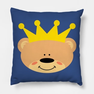 Teddy bear with Crown Pillow