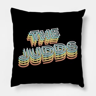 The Judds Retro Typography Faded Style Pillow