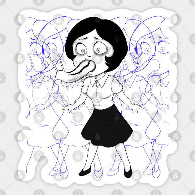 Slug Girl Junji Ito Sticker Teepublic