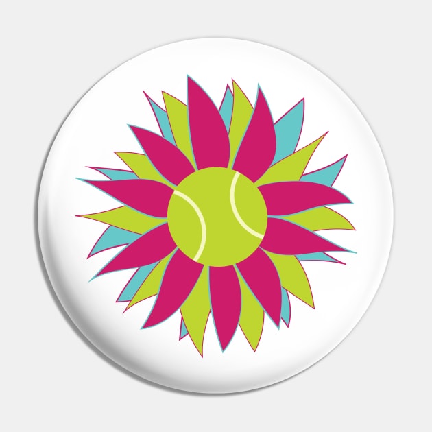 Padel Flower Pin by whyitsme