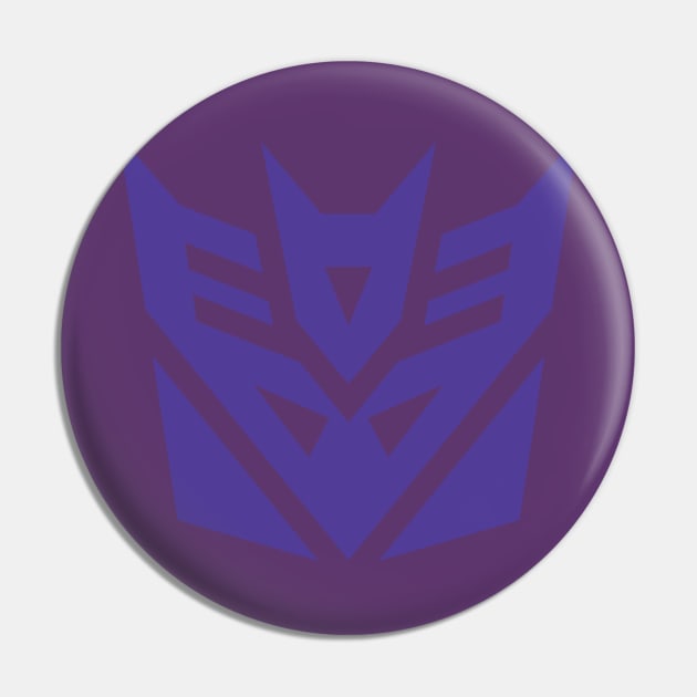 Transformers Decepticon Logo Cartoon Pin by Ryan