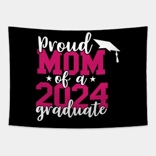 Proud Aunt Of A 2024 Graduate For Family Graduation Tapestry