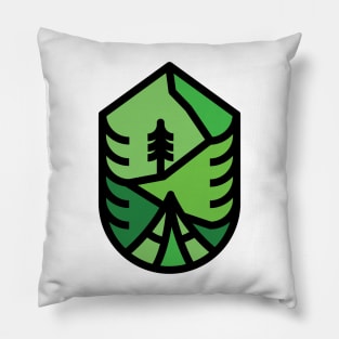 Forest and Mountain Pillow