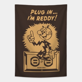 plug in reddy kilowatt brown Tapestry