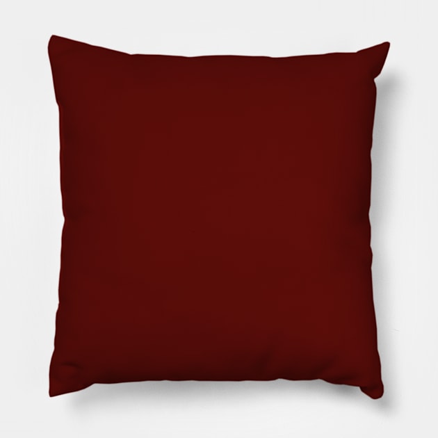 Jam Red, Solid Red Pillow by Gsallicat